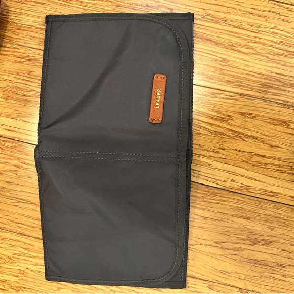 Leader co Purple and Tan Diaper Backpack Set